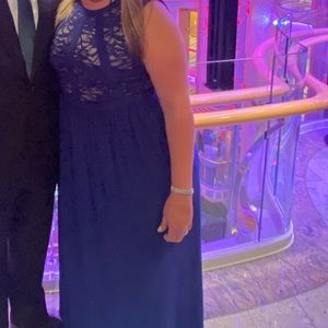 Blue formal long dress